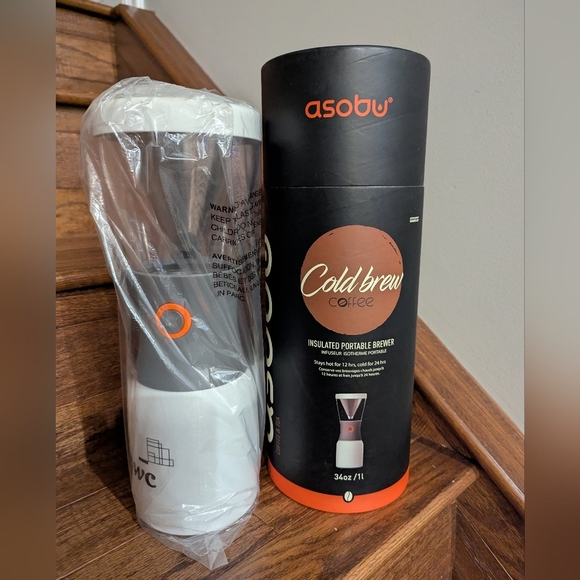 Asobu Cold Brew Coffee Maker white, New In box - Picture 5 of 15